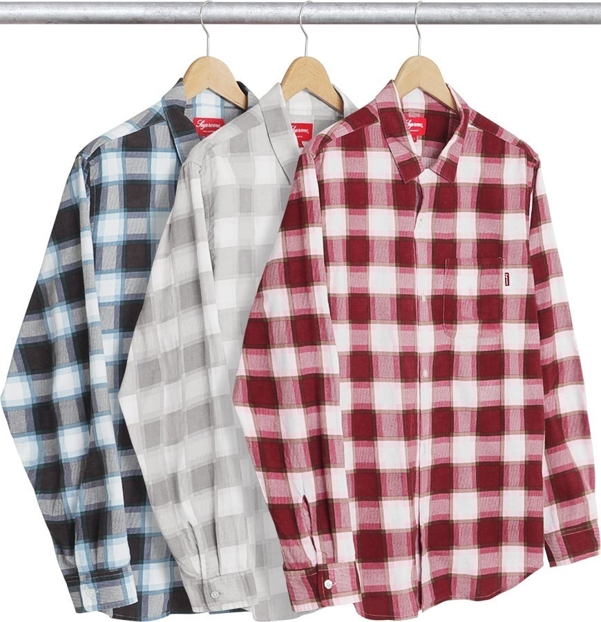 Printed Plaid Flannel Shirt